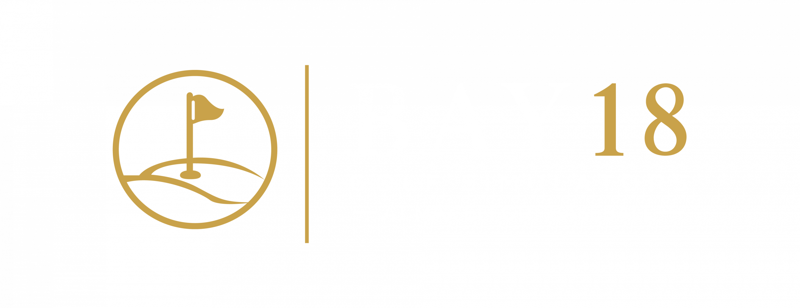 Bay 18 Knockout Horizontal Logo